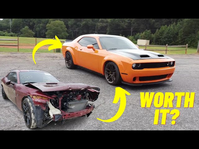 Rebuilding Wrecked 2018 Hellcat SRT In 20 Mins Or Less