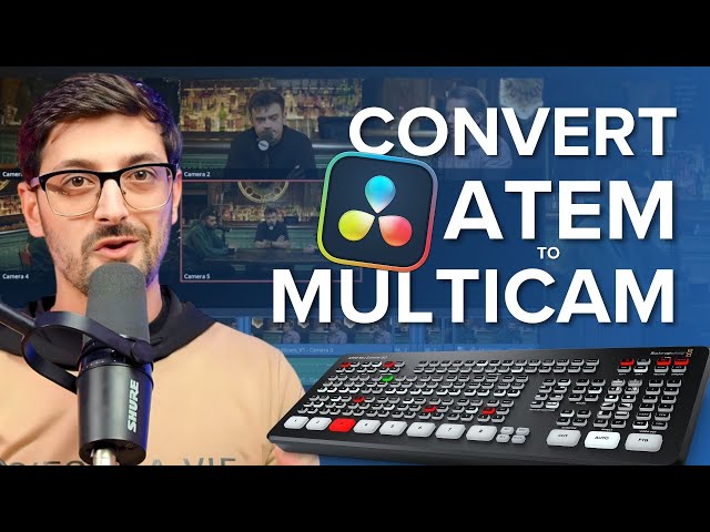 How to Convert an ATEM ISO DaVinci Project into a MULTICAM TIMELINE!