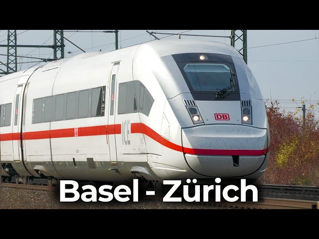 Im ICE 4 durch die Schweiz! | 4K Führerstandsmitfahrt: Basel - Zürich | Deutsche Bahn & SBB CFF FFS
