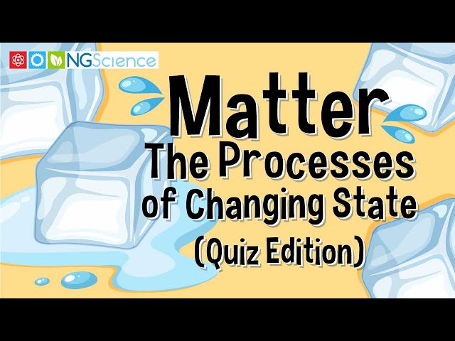 Matter – The Processes of Changing State (Quiz Edition)
