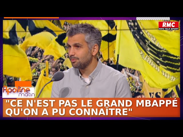"Ce n'est pas le grand Mbappé qu'on a pu connaître", juge Jean-Louis Tourre après la défaite du PSG