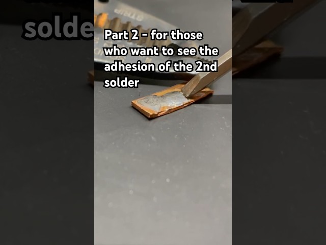 Adhesion of correct solder joint