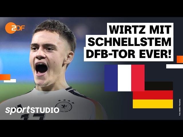 Frankreich – Deutschland Highlights | Freundschaftsspiel | sportstudio