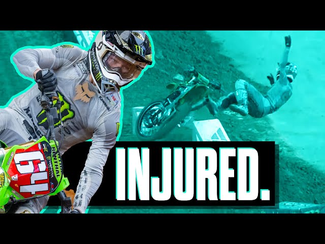 INJURED. Update: Austin Forkner fractures back in Arlington Crash. Jalek Swoll + Christian Craig