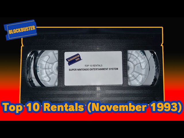 Blockbuster - Top 10 Rentals (November 1993)