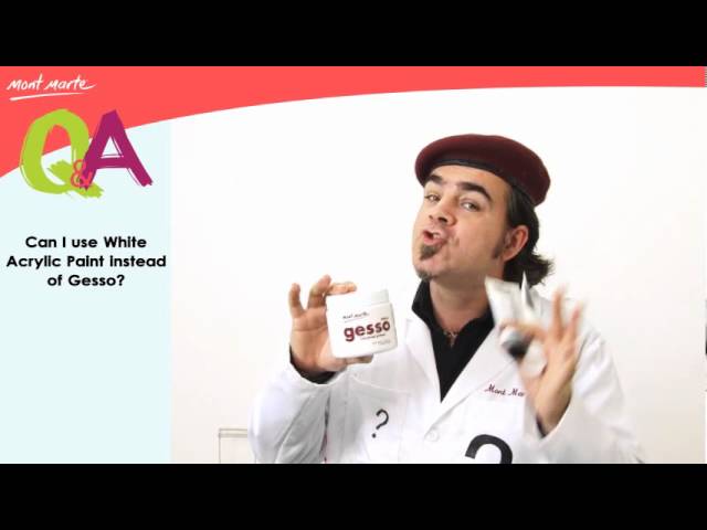 Can I use White Acrylic instead of Gesso? Q&A by Mont Marte