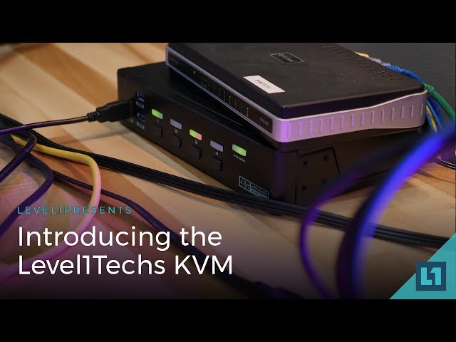 The Level1Techs KVM (Keyboard, Video Mouse) Switch - 4k/60hz monitor & USB Switchbox