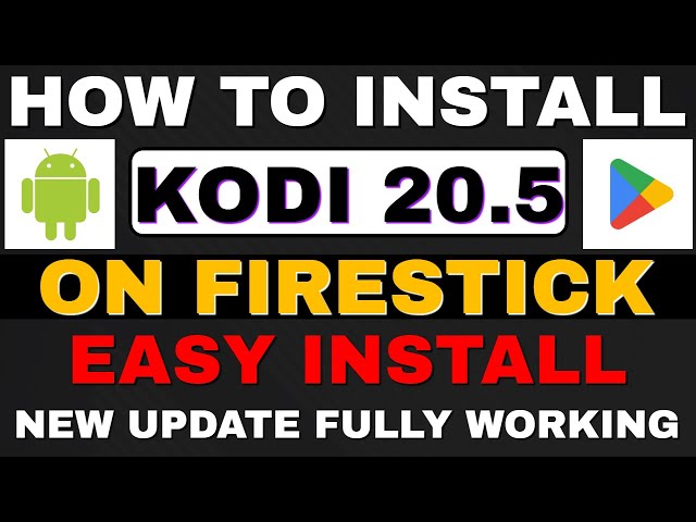 BRAND NEW KODI 20.5 UPDATE ON FIRESTICK & ANDROID! (Simple Guide)