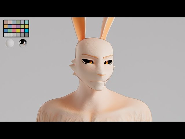 William Rabbit Avatar (3D Character - 360º Turntable Animation)