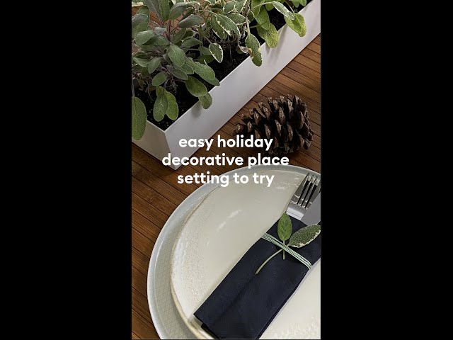 Easy Holiday Place Setting to Try