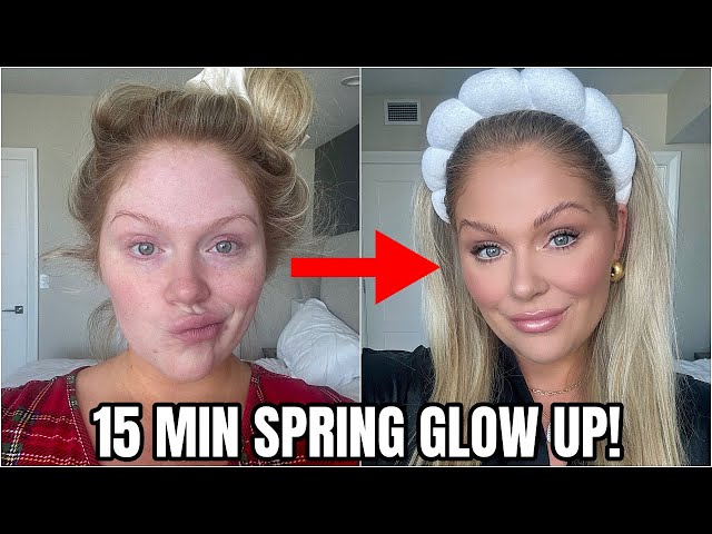 *EASY* 15 Minute GLOW UP for Spring Makeup Tutorial 🌸 Everyday Spring Makeup Tutorial 2024