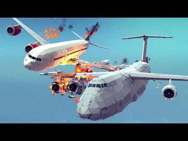 Airplane Crashes & Shootdowns #25 | Besiege