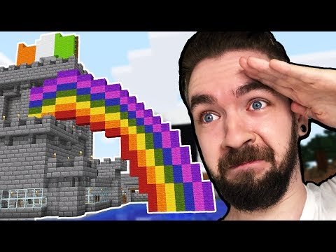 I Built A Rainbow With A POT OF GOLD In Minecraft - Part 23