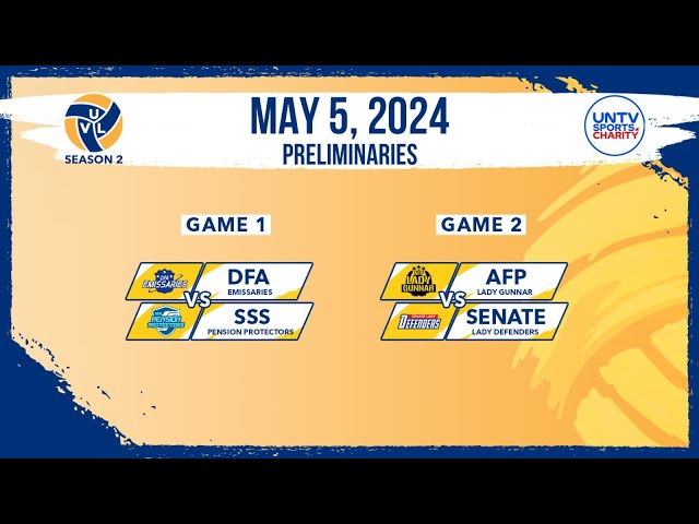 LIVE FULL GAMES: UNTV Volleyball League Season 2 Prelims at Paco Arena, Manila | May 05, 2024