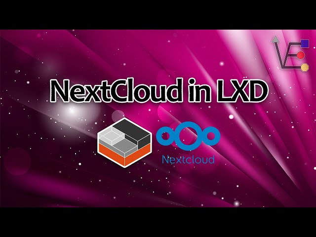 NextCloud server in an LXD CT on Raspberry Pi