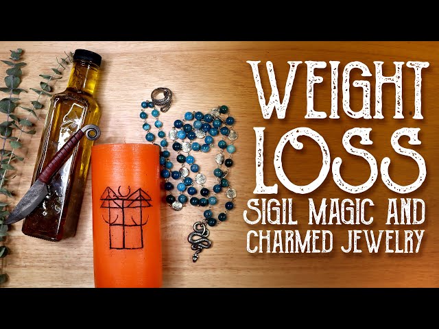 Weight Loss Sigil Magic and Charmed Jewelry - Candle Magic - Weight Loss Spell - Magical Crafting