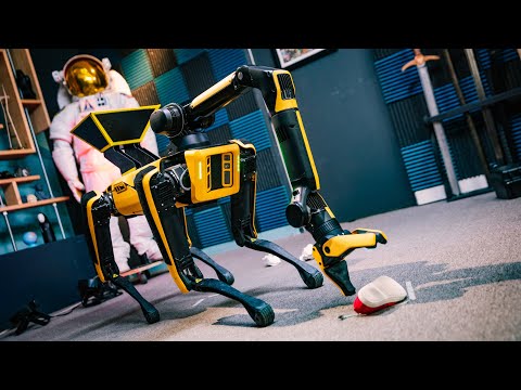 Adam Savage Tests Boston Dynamics Spot's New Robot Arm!