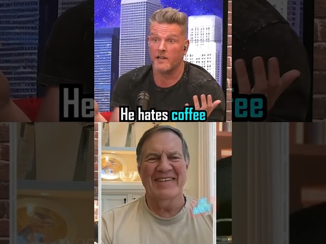 Bill Belichick has never had a cup of coffee in his life?!