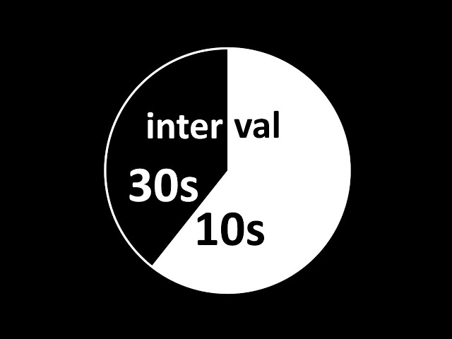 Interval Timer 30 Seconds / 10 Seconds Rest [Animated]