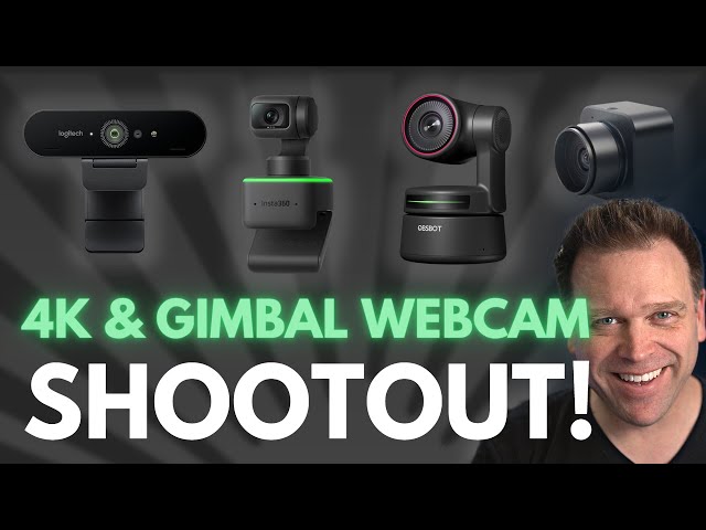 Best 4K Webcam Comparison | Insta360 Link, OBSBOT Tiny PTZ 4K, Logitech BRIO & MOKOSE
