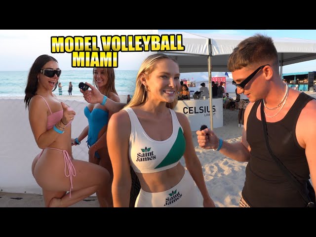 Die schönsten Frauen aus Miami | Model Volleyball Event | TomSprm
