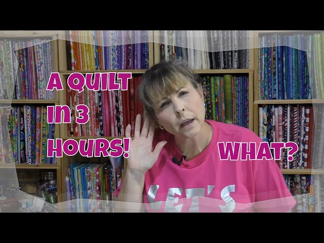 Make a Quick Quilt in 3 Hours using 9 Fat Quarters