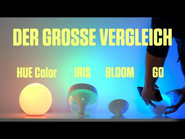 LivingColors Iris vs Bloom vs. Hue Go – Philips Hue Vergleich