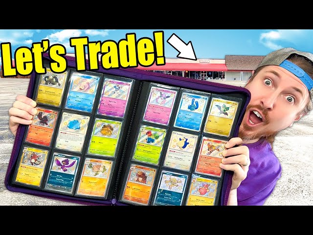 Trading Pokemon Cards TO FANS for a SHINY Binder!