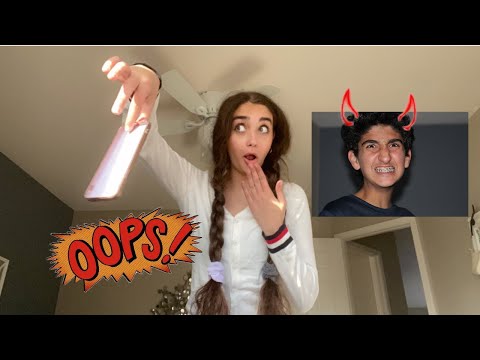 I DROPPED MY BROTHER'S PHONE! (HE WENT CRAZY)