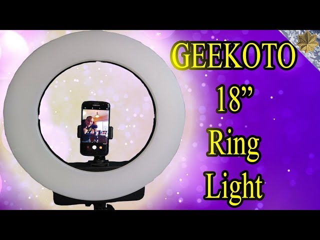 Best Ring Light For YouTube | GEEKOTO 18 Inch Ring Light Review