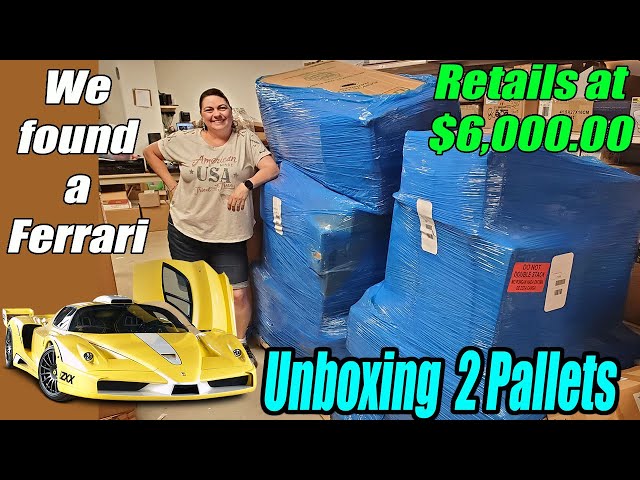 Unboxing 2 Pallets and we Found a Ferrari - Retails at $6,000.00 - What did we Get?