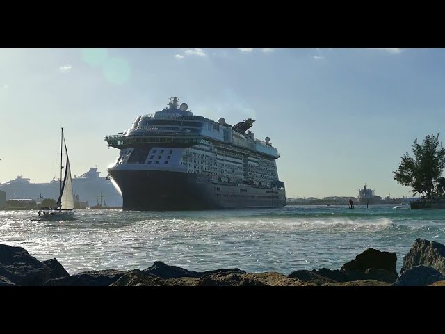 Port Everglades/Fort Lauderdale Jetties - Cruise Ships, Cargo Ships, Yachts, Sailboats & Wildlife