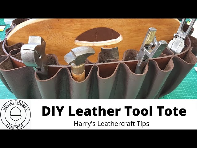 Making A Tool Tote From Wood And Leather