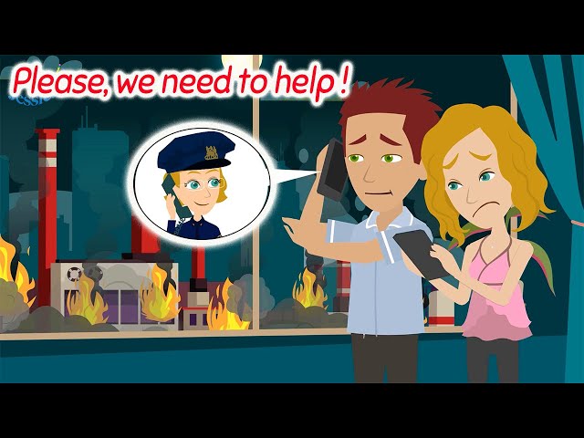 Make an emergency call in English -  Practice English Speaking for Life