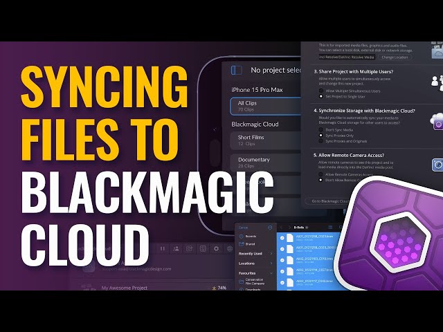 Syncing Files to Blackmagic Cloud