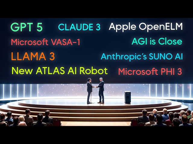 AI Shocks Again: GPT-5, Microsoft PHI-3, Apple's OpenELM & Beyond! (April Monthly News)