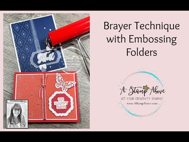 Brayers With Embossing Folders