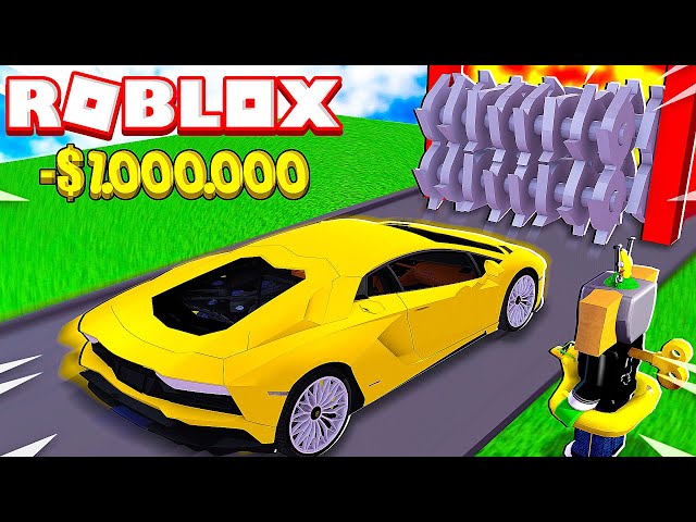 SHREDDING A $1,000,000 CAR IN ROBLOX!
