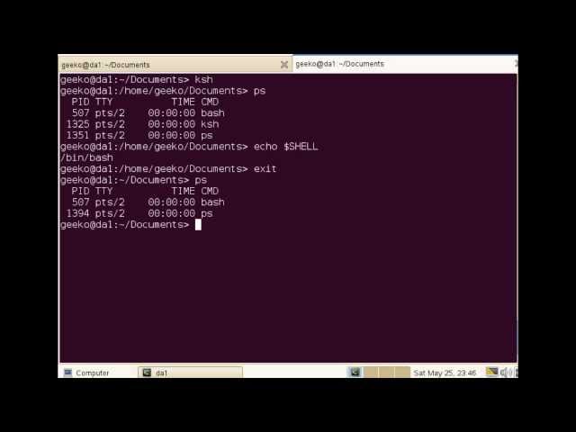 Changing Linux Shells