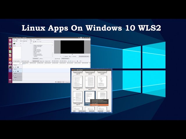 GUI Linux Apps on Windows 10 WLS2