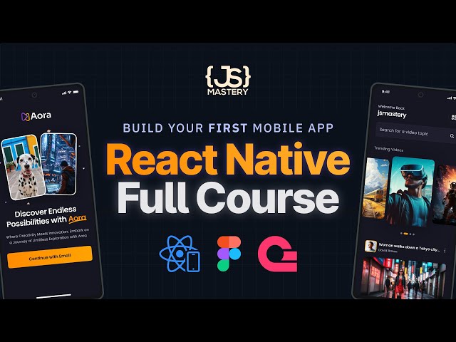 React Native Course for Beginners in 2024 | Build a Full Stack React Native App