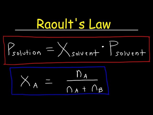 Raoult's Law - How To Calculate The Vapor Pressure of a Solution - Membership