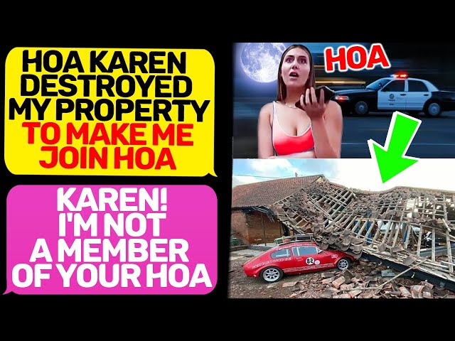 KAREN, I'M NOT A MEMBER OF YOUR HOA! Officer! I Am the Owner of this House and Land r/EntitledPeople