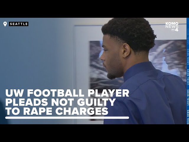 UW football player pleads not guilty to felony rape charges