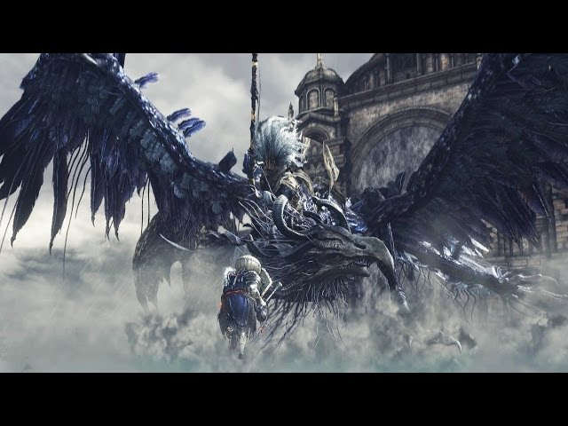 Dark Souls 3: Nameless King and King of the Storm Boss Fight (4K 60fps)