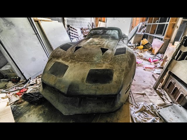 Abandoned Custom Corvette Left Behind at Abandoned Mansion with Everything Left Behind
