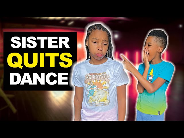 Siblings Tease Big Sister & She QUITS DANCING