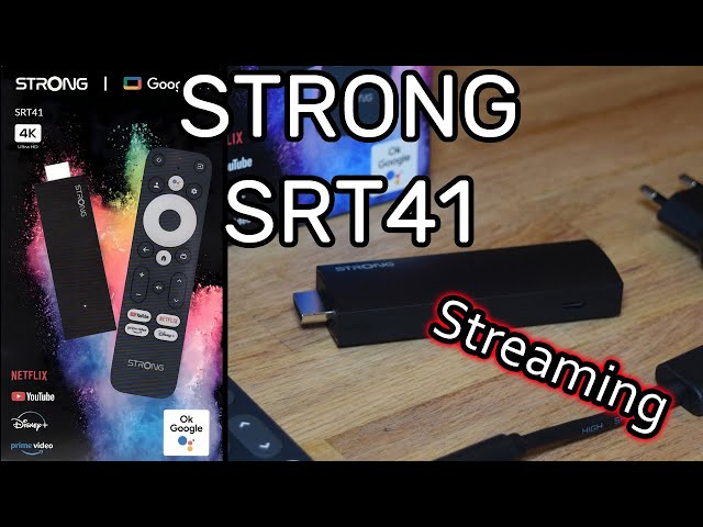 STRONG SRT41 Streaming Stick mit Google TV mit WLAN verbinden und einrichten