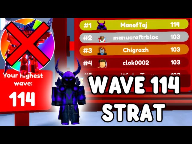WAVE 114 ON ENDLESS LEADERBOARD WITHOUT UPGRADED DRILL MAN (Toilet Tower Defense)