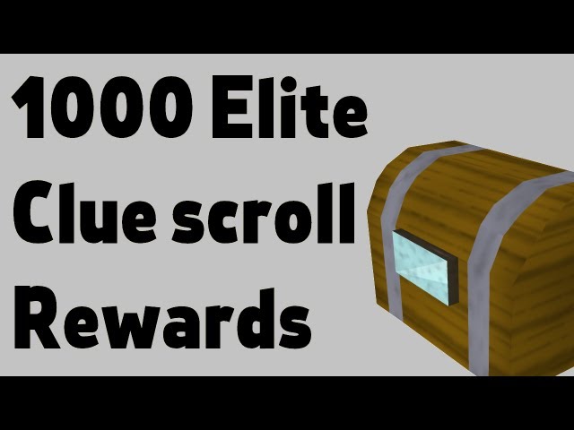 Loot from 1000 Elite clue scrolls